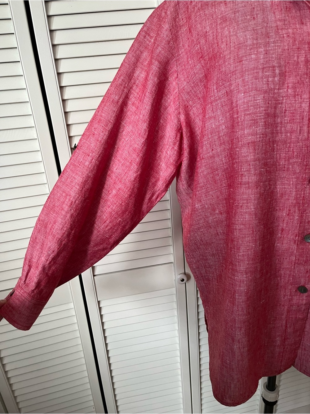 Liz Claiborne Linen Button front shirt 1X - Picture 4 of 11